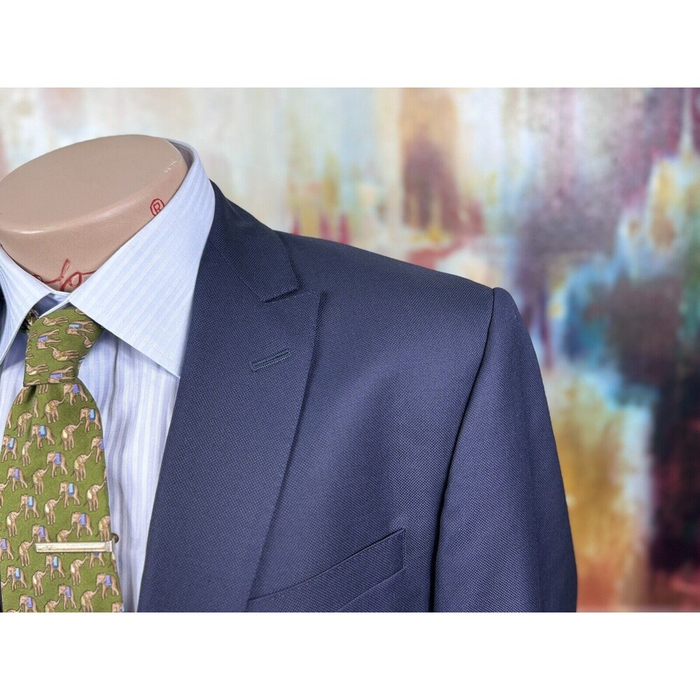 Mr. Start Mens NWOT Shoreditch Navy Blazer 40L  Custom MSRP $2230 - Picture 4 of 15